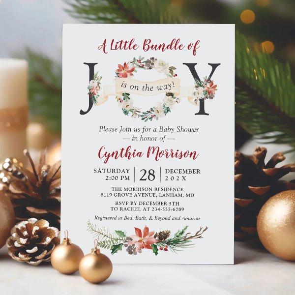 Little Bundle of JOY Floral Wreath