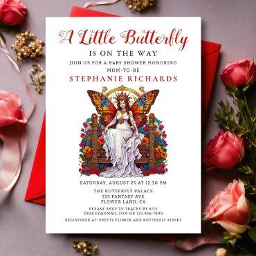 Little Butterfly Floral Red Rose Fairy