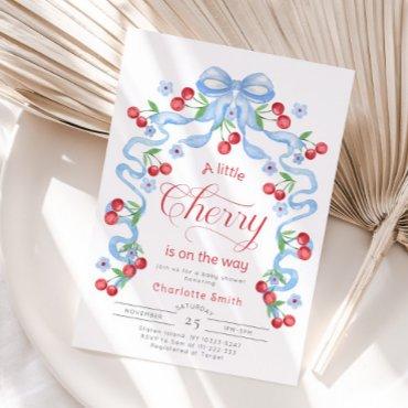 Little Cherry on the way Blue Bow boy