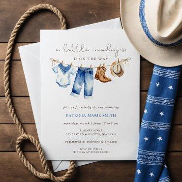 Little Cowboy Is On The Way Boy