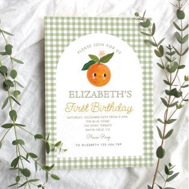 Little Cutie is turning One Orange Birthday