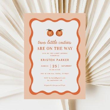 Little Cutie Tangerine Twins Baby Shower