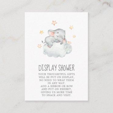 Little Elephant Girl Baby Shower Display Shower Enclosure Card