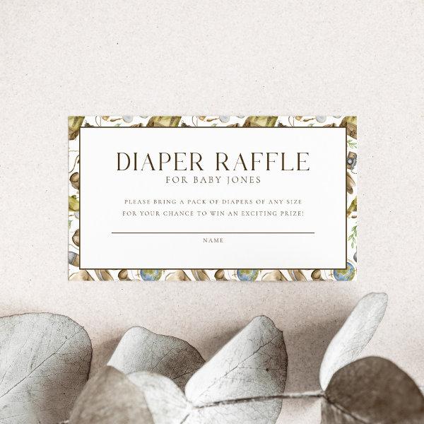 Little Explorer Diaper Raffle Game Enclosure Card