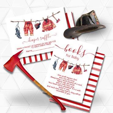 LIttle firefighter Baby Shower Clothesline