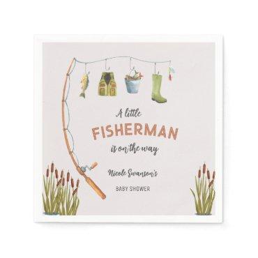 Little Fisherman Fishing  Napkins