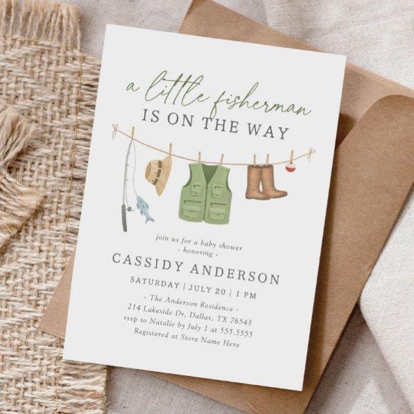 Little Fisherman Fishing Clothesline