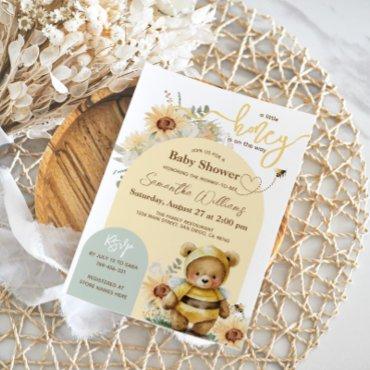 Little honey Bee Sunflower Bear