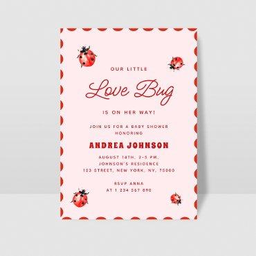 Little Love Bug Pink & Red Ladybug