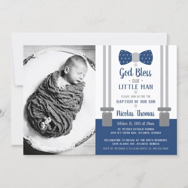 Little Man Baptism , Blue, Gray