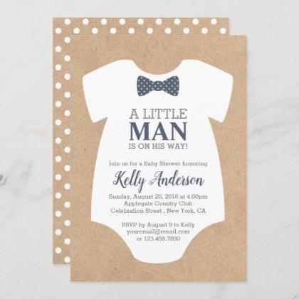 Little Man Boy  - Kraft Card