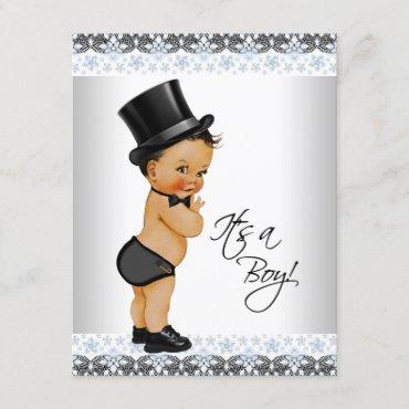Little Man Ethnic Baby Boy Shower Invitation