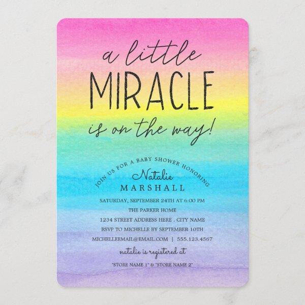 Little Miracle | Watercolor Rainbow