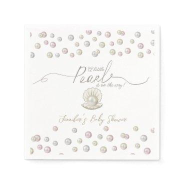 Little Pearl Seashell Under the Sea Baby Shower  Napkins