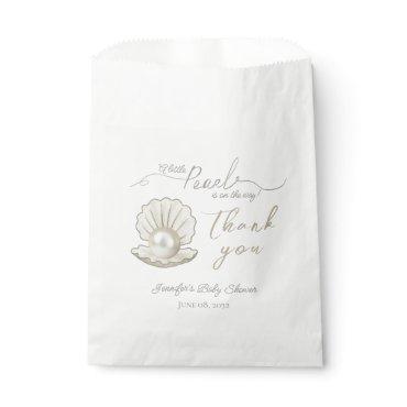 Little Pearl Under the Sea Pearlcore Baby Shower Favor Bag