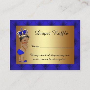 Little Prince Diaper Raffle Tickets Enclosure Card