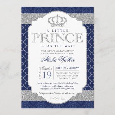 Little Prince Royal Blue and Silver
