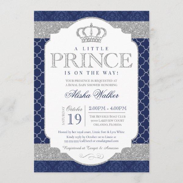 Little Prince Royal Blue and Silver
