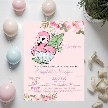 Little Princess,Baby Flamingo Floral