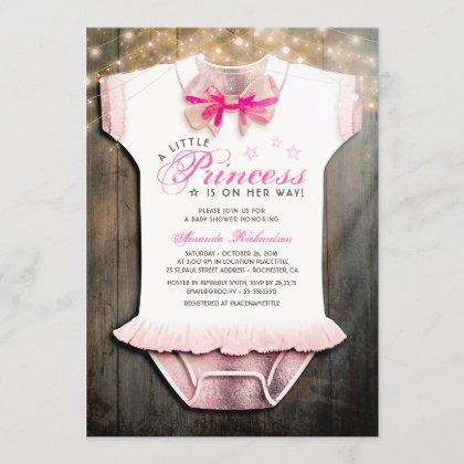 Little Princess Baby Shower | Rustic | Rose Gold