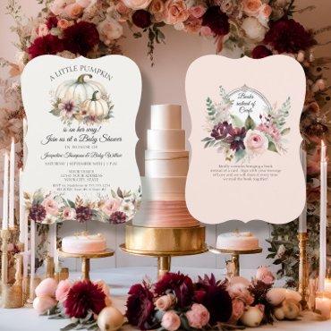 Little Pumpkin Burgundy Floral Roses