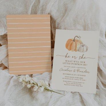 Little Pumpkin Fall Gender Reveal