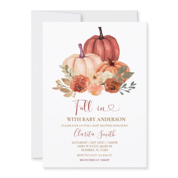Little Pumpkin Fall In love Baby Shower