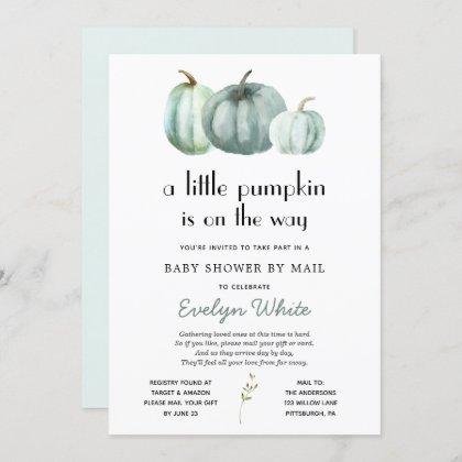 Little Pumpkin on the Way Baby Shower by Mail