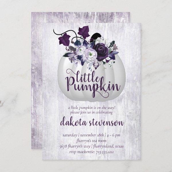 Little Pumpkin | Violet Purple Rustic