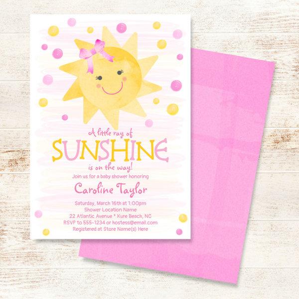 Little Ray of Sunshine Watercolor