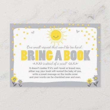 Little Sunshine Baby Shower Bring a book Neutral