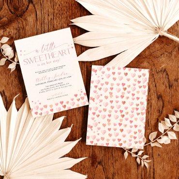 Little Sweetheart Baby Shower Invite