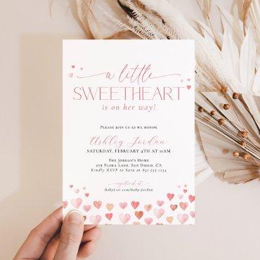 Little Sweetheart Baby Shower Invite