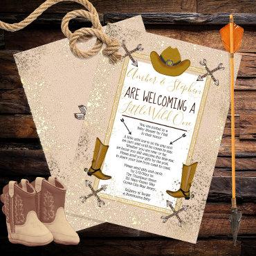 Little Wild One Rustic Western Baby Shower by Mail