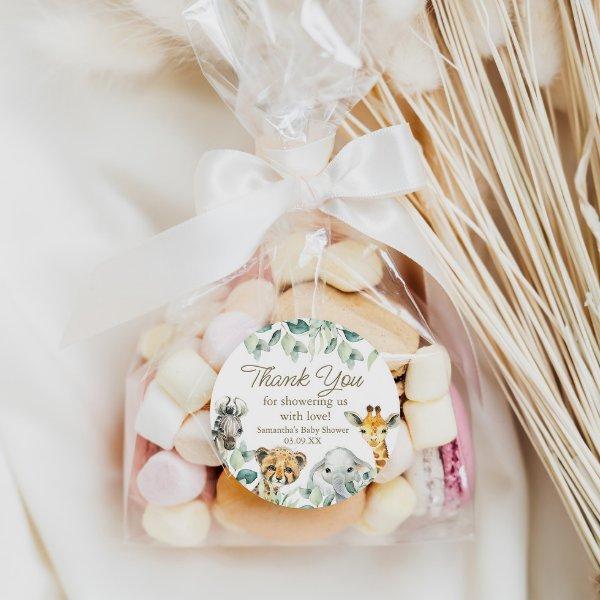 Little Wild One Safari Baby Shower Favor Tag