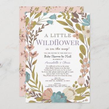 Little Wildflower Girl Baby Shower by Mail