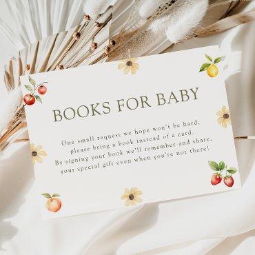Locally Grown Baby Shower Books for Baby Enclosure Card