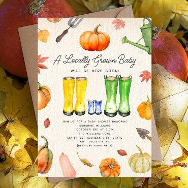 Locally Grown Fall Pumpkin Patch Boy
