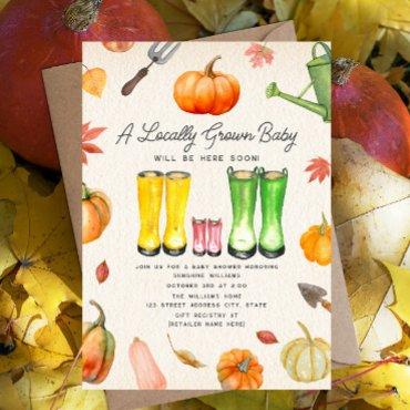 Locally Grown Fall Pumpkin Patch Girl
