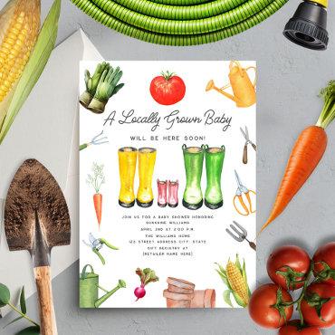 Locally Grown Vegetable Garden Girl