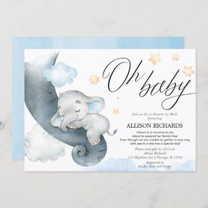 Long distance baby shower by mail elephant shower