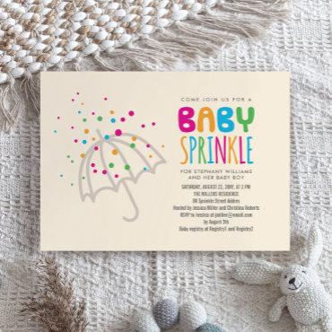 Lovely Colorful Modern Baby Sprinkle