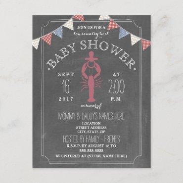 Low Country Boil Co Ed Unisex Baby Shower Invitation