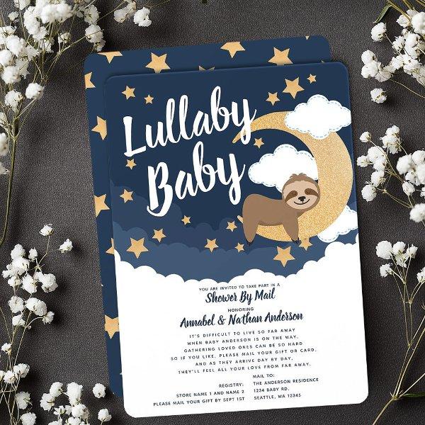 Lullaby Baby Sloth Moon Baby Shower By Mail