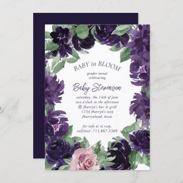 Lush Blossoms | Purple and Pink Rose Gender Reveal