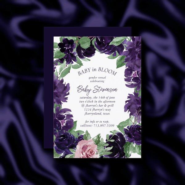 Lush Blossoms | Purple and Pink Rose Gender Reveal