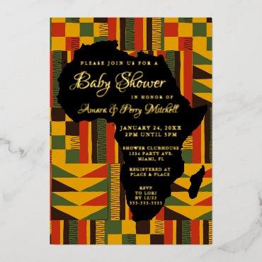 Luxury African Tribal Baby Shower Foil