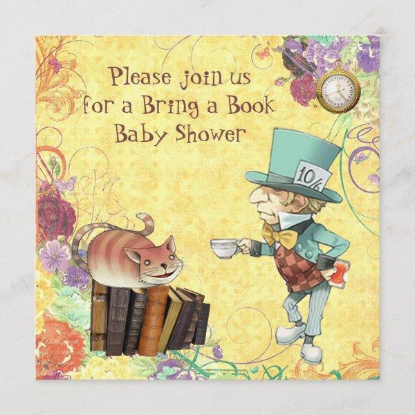 Mad Hatter & Cheshire Cat Bring a Book Shower