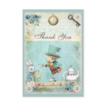 Mad Hatter Wonderland Baby Shower Thank You