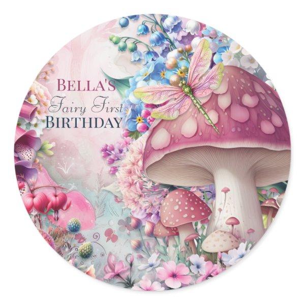 Magic Mushroom Fairy Forest Sticker